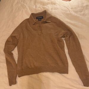 Brooks Brothers Tan Wool/ Cashmere/ silk Sweater